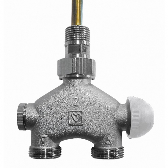 VUA-50 Jednobodová armatura pro dvoutrubkové soustavy G3/4 " E přímá